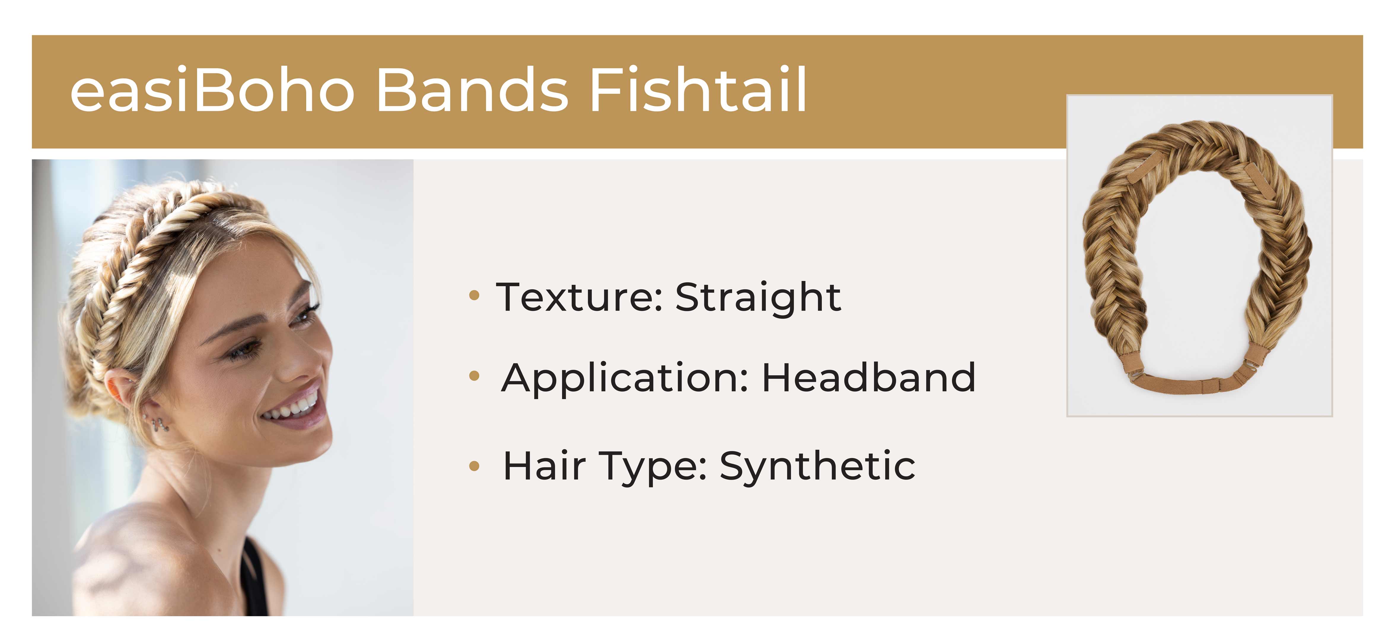 easiBoho Bands Fishtail Braided Headband