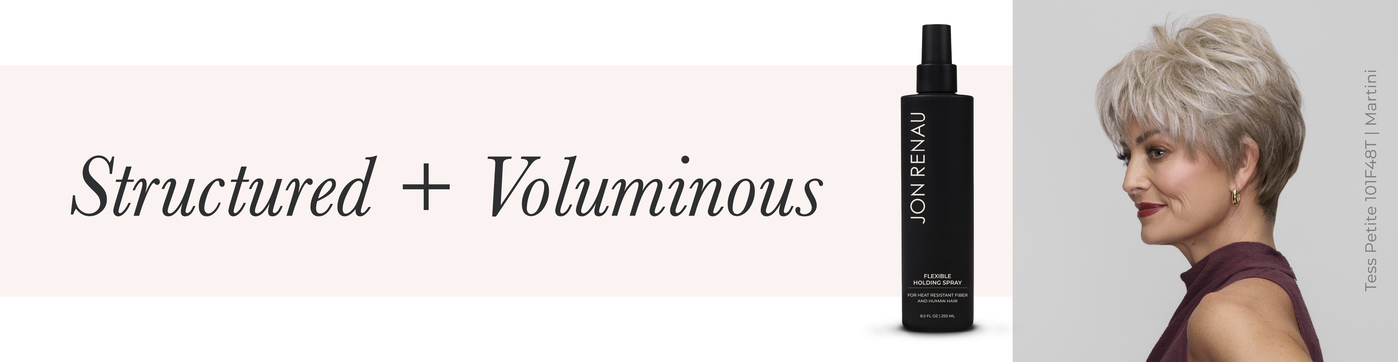 structured & voluminous pixie wig