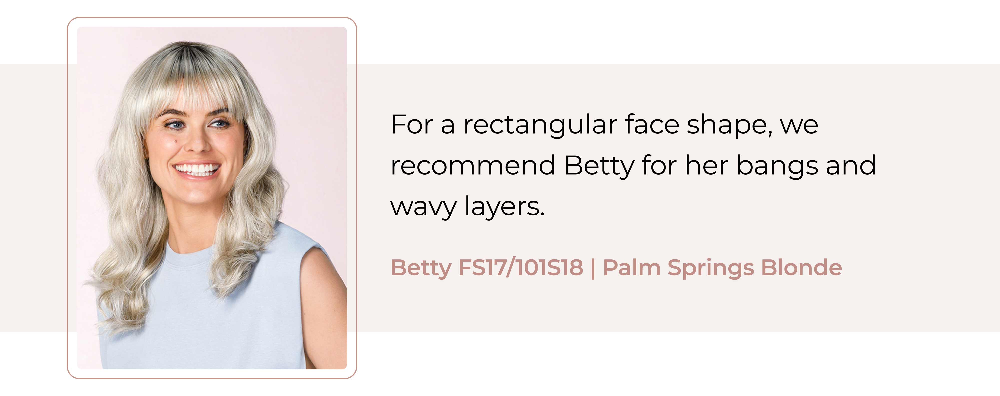 Betty wig in FS17/101S18 Palm Springs Blonde