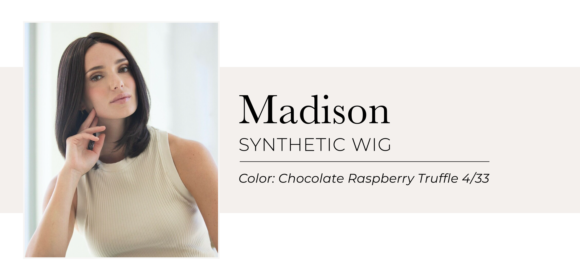 Madison synthetic wig